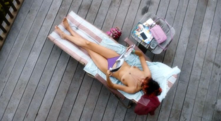 naked Celebs On The Balcony